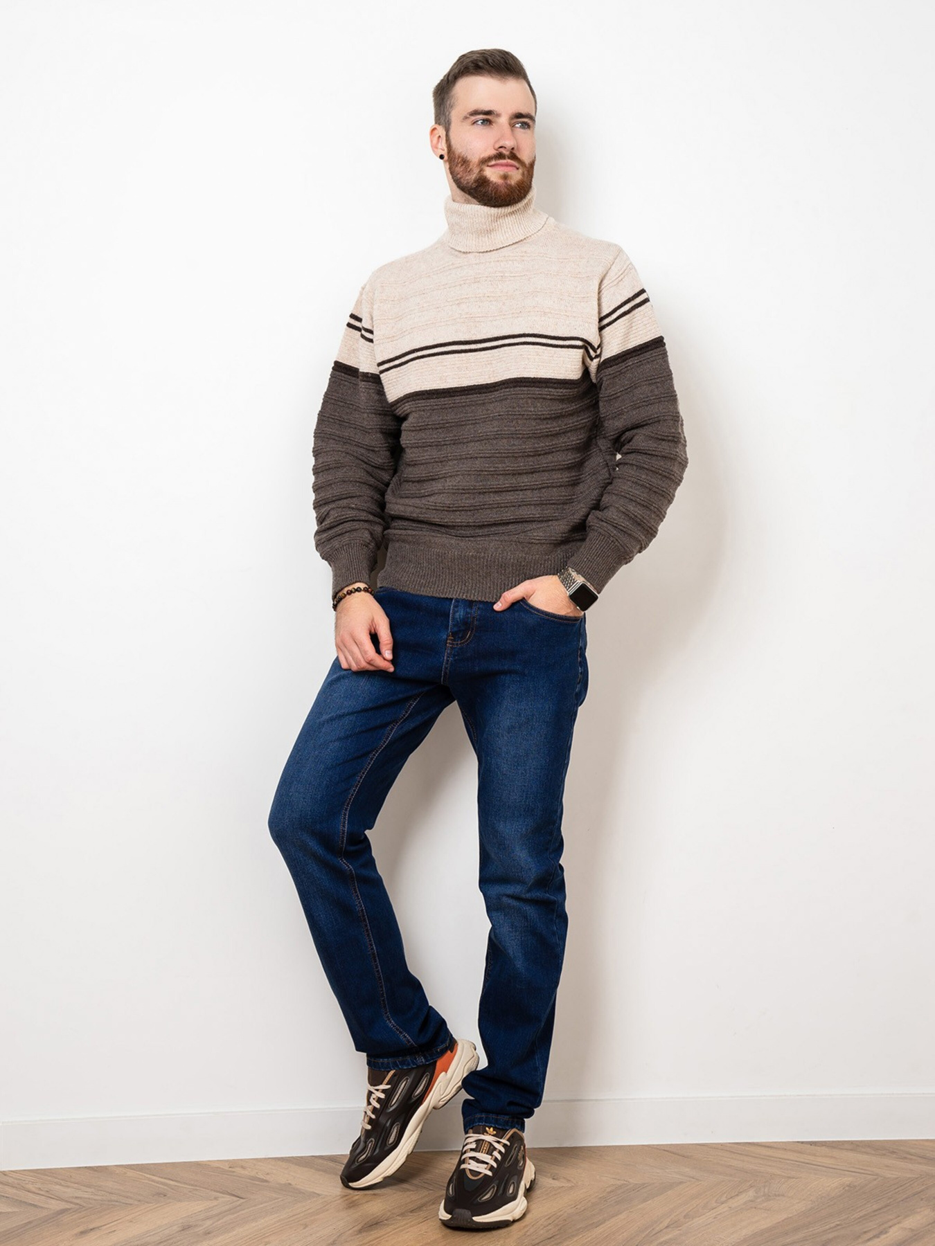 Светр ISSA Plus модель GN4-53_beige Фото