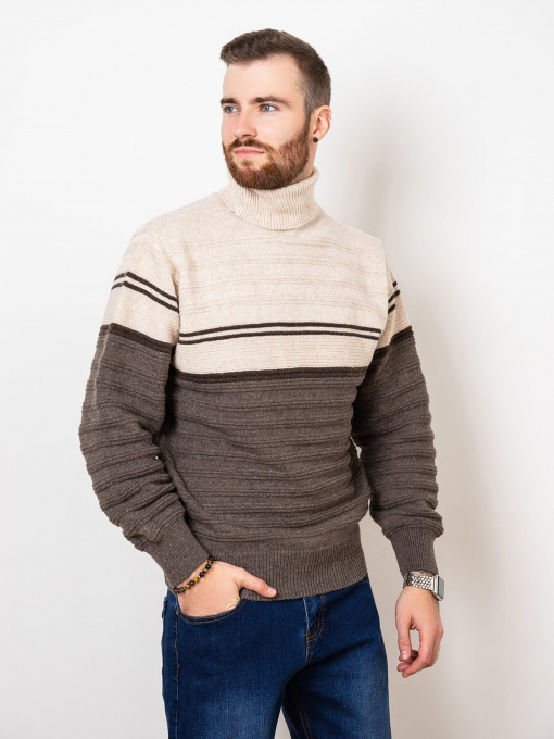 Свитер ISSA Plus модель GN4-53_beige Фото