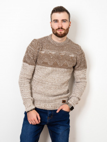 Свитер ISSA Plus модель GN4-54_beige Фото