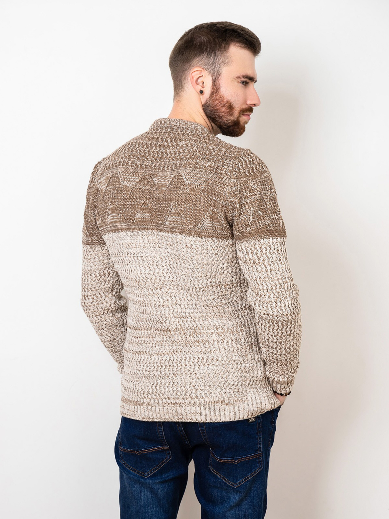 Светр ISSA Plus модель GN4-54_beige Фото