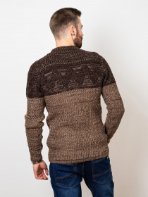 Свитер ISSA Plus модель GN4-54_brown Фото