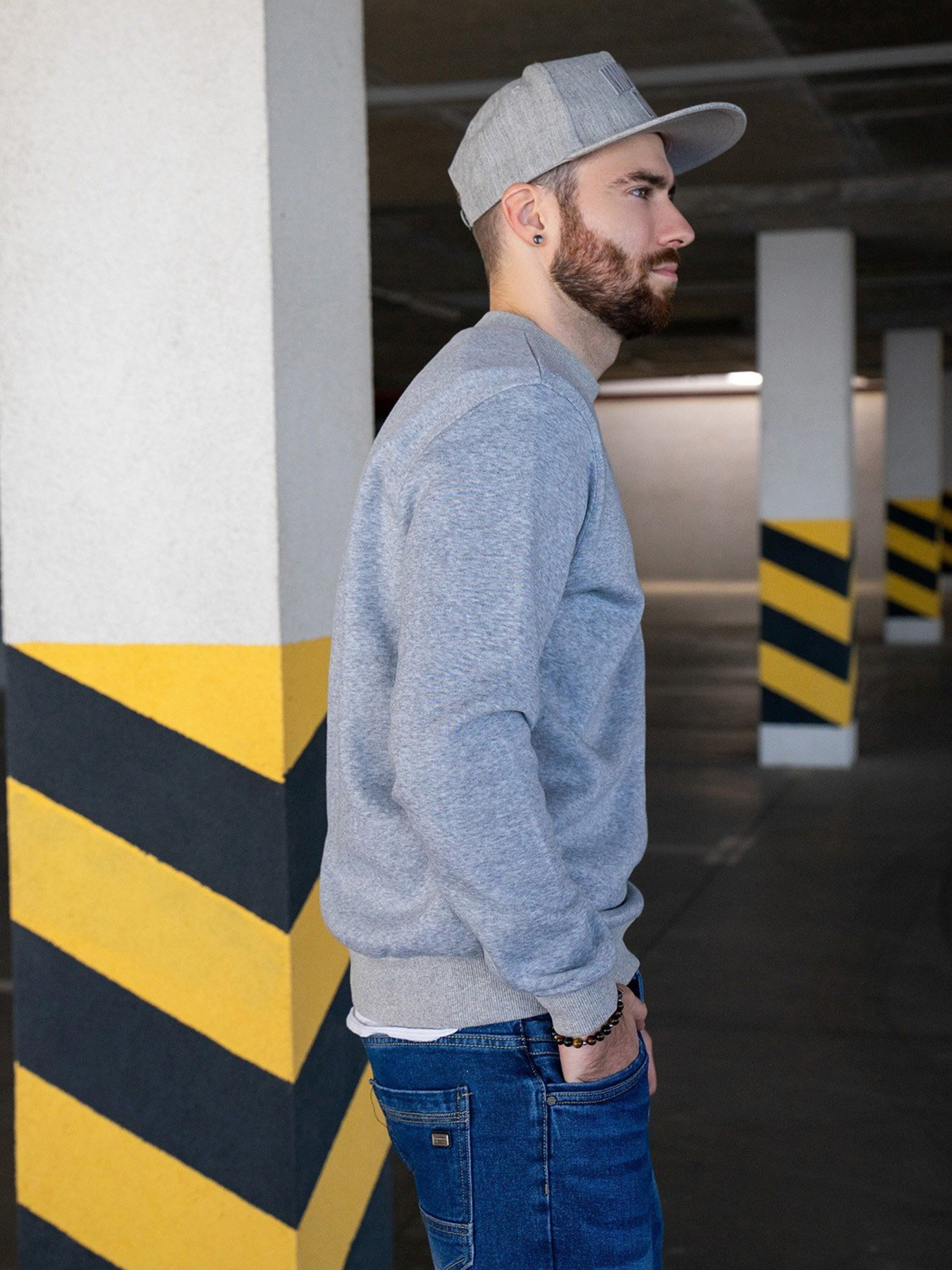 Світшот ISSA Plus модель GN-456_lightgray Фото