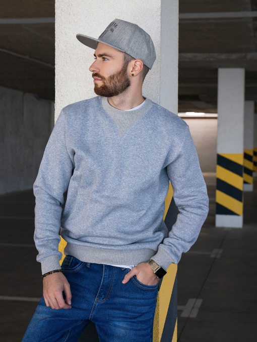 Свитшот ISSA Plus модель GN-456_lightgray Фото