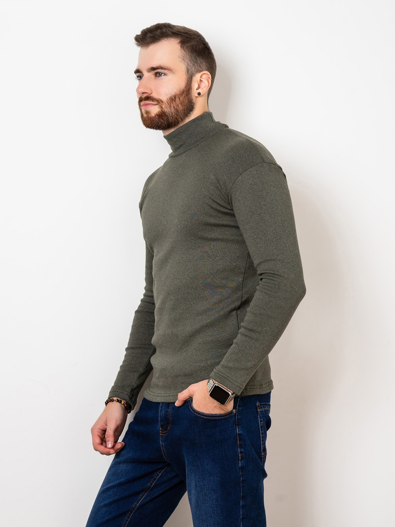 Водолазка ISSA Plus модель GN4-56_khaki Фото