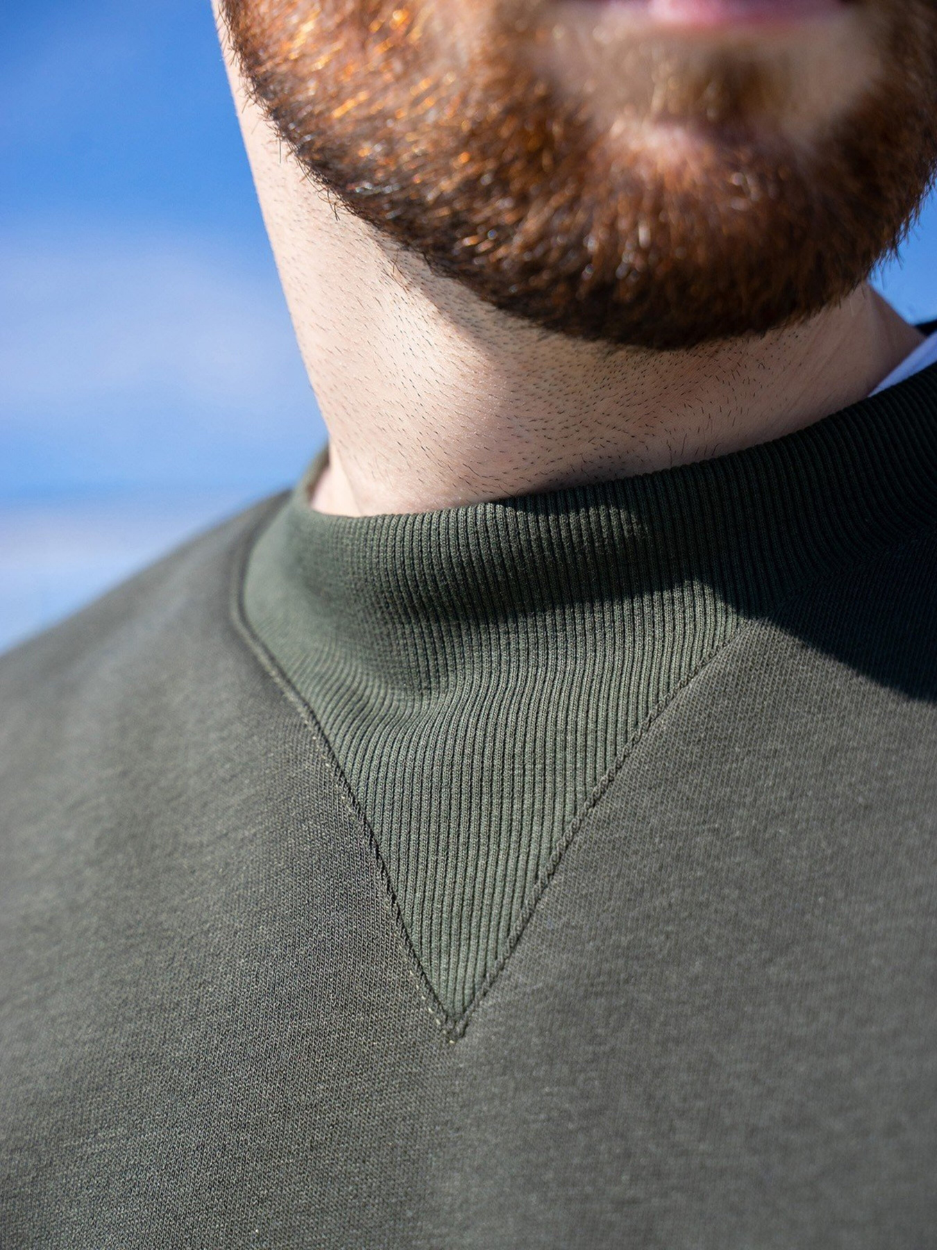 Свитшот ISSA Plus модель GN-456_khaki Фото