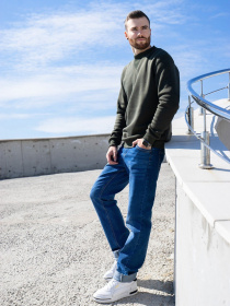 Свитшот ISSA Plus модель GN-456_khaki Фото