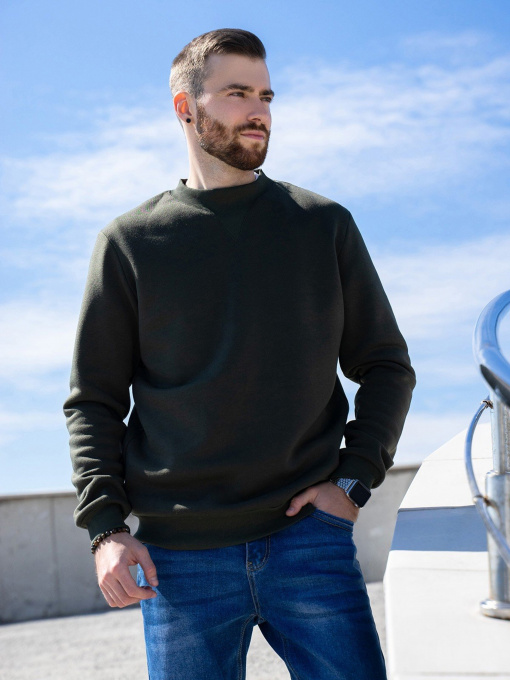 Свитшот ISSA Plus модель GN-456_khaki Фото