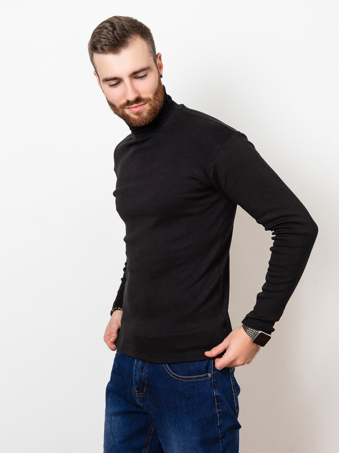 Водолазка ISSA Plus модель GN4-56_black Водолазка ISSA Plus модель GN4-56_black Фото