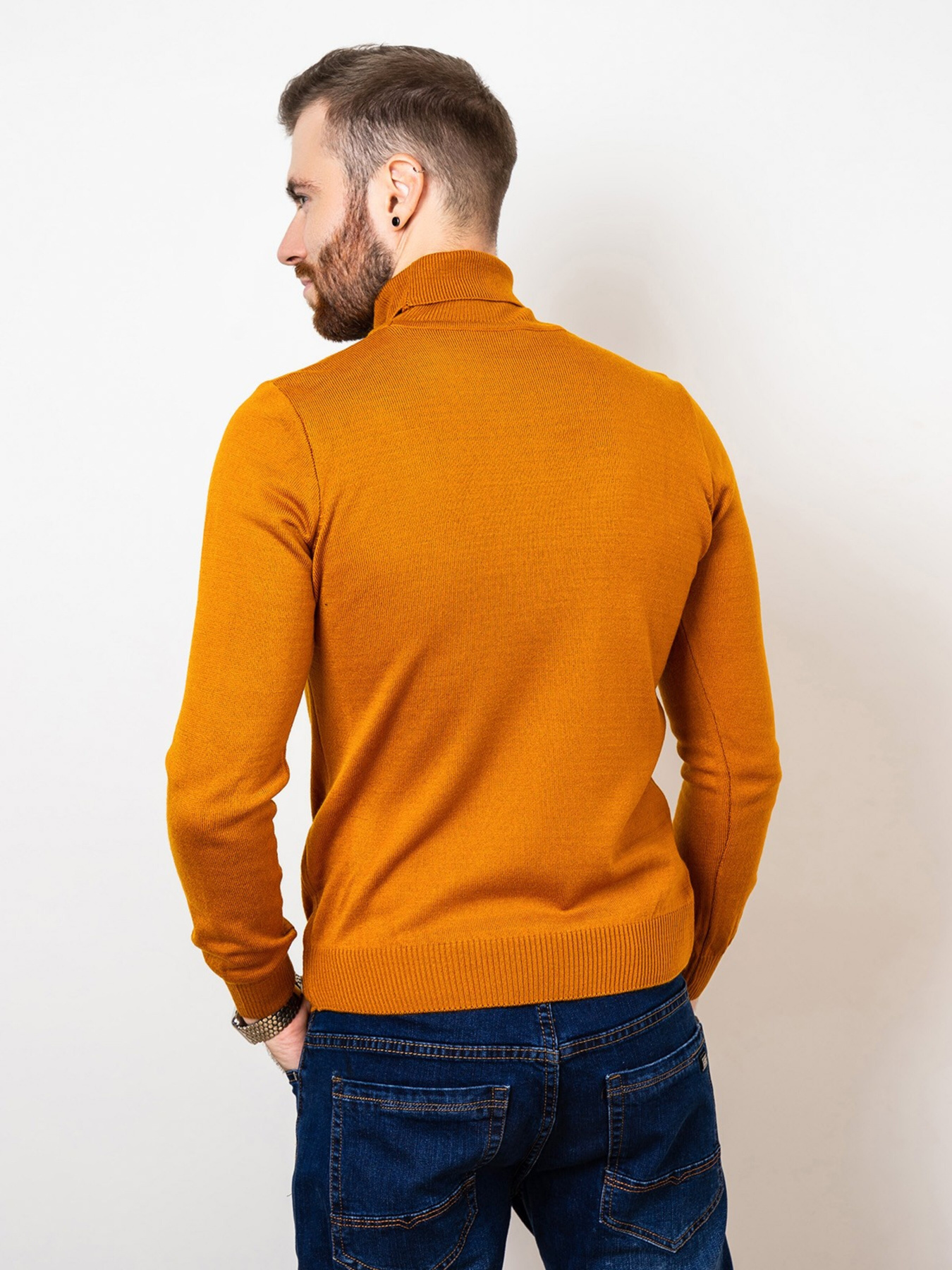 Водолазка ISSA Plus модель GN4-57_mustard Фото