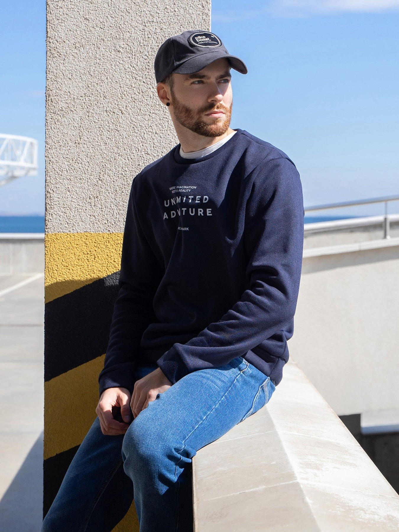 Світшот ISSA Plus Модель GN-457_darkblue Фото