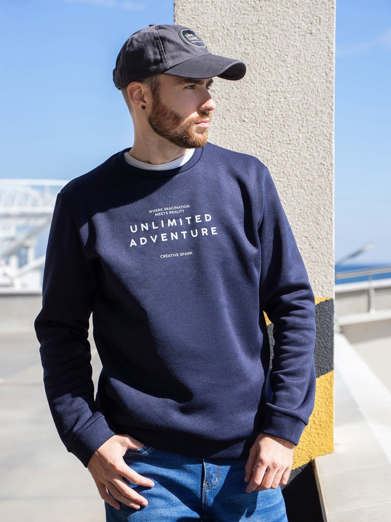 Свитшот ISSA Plus модель GN-457_darkblue Свитшот ISSA Plus модель GN-457_darkblue Фото