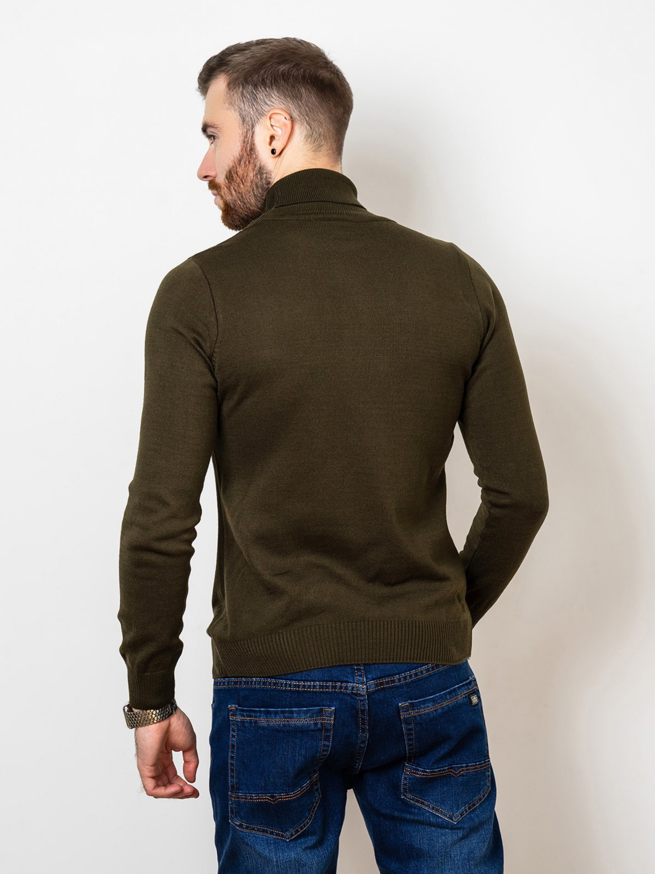 Водолазка ISSA Plus модель GN4-57_khaki Фото