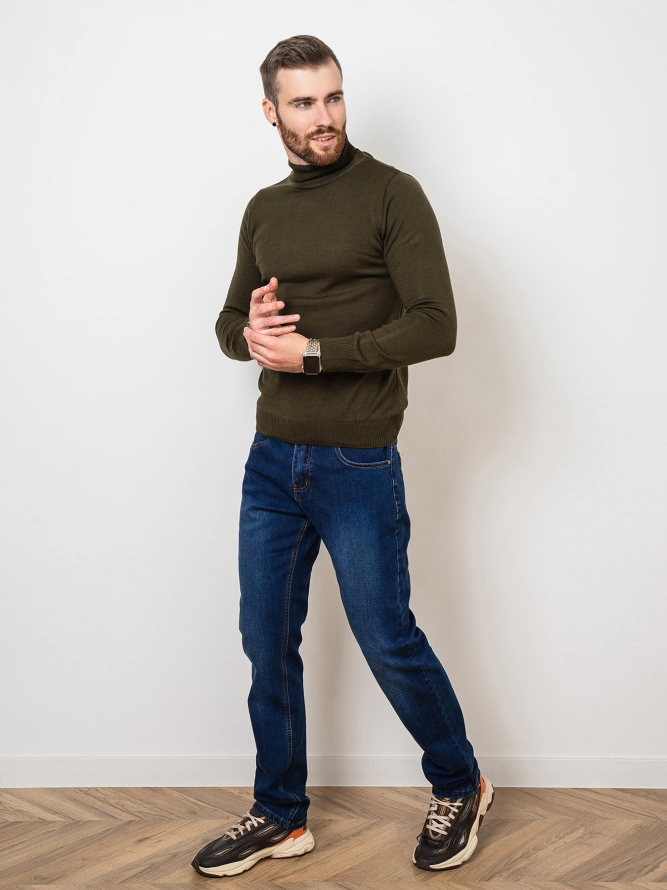 Водолазка ISSA Plus модель GN4-57_khaki Фото