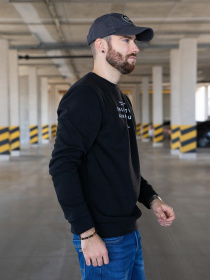 Світшот ISSA Plus модель GN-457_black Фото