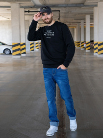 Світшот ISSA Plus модель GN-457_black Фото