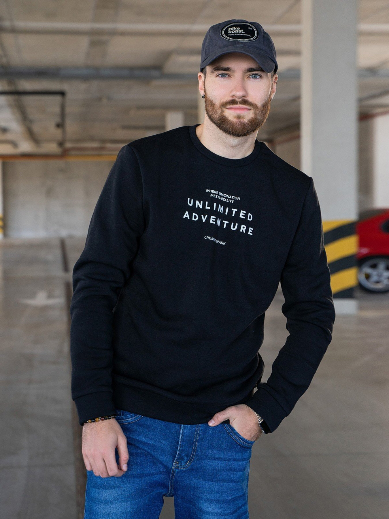 Свитшот ISSA Plus модель GN-457_black Свитшот ISSA Plus модель GN-457_black Фото