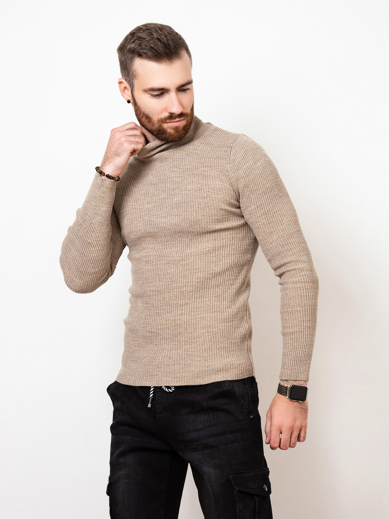 Светр ISSA Plus модель GN4-58_beige Фото