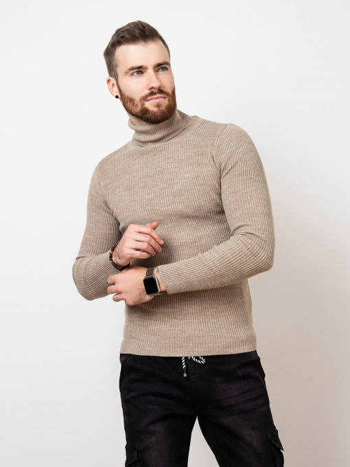 Свитер ISSA Plus модель GN4-58_beige Фото