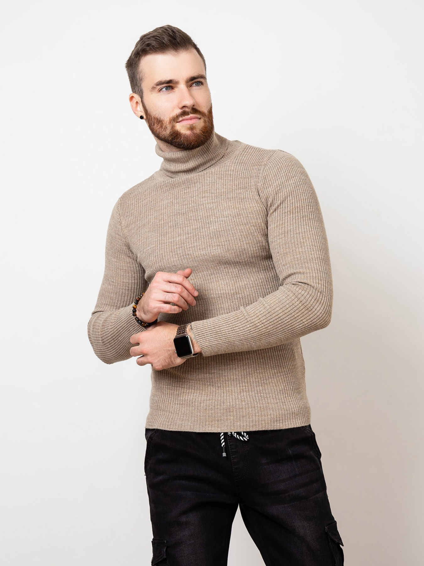 Светр ISSA Plus модель GN4-58_beige Фото