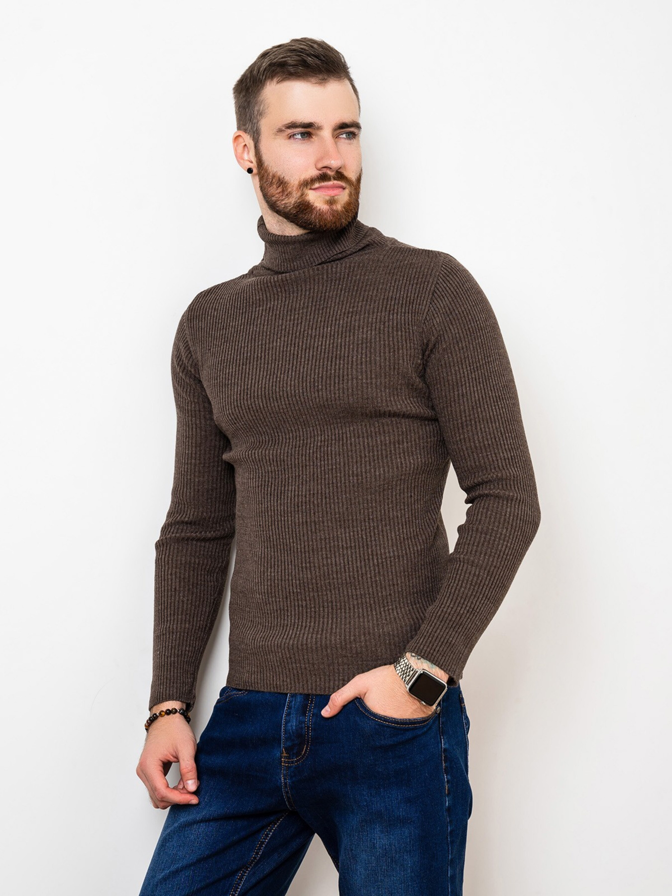 Водолазка ISSA Plus модель GN4-58_brown Фото