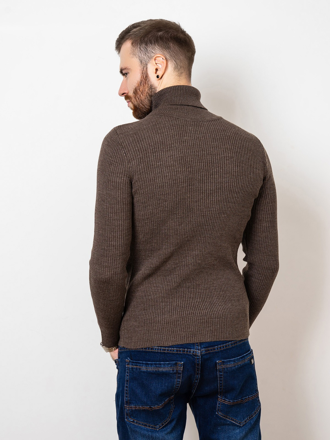 Водолазка ISSA Plus модель GN4-58_brown Водолазка ISSA Plus модель GN4-58_brown Фото