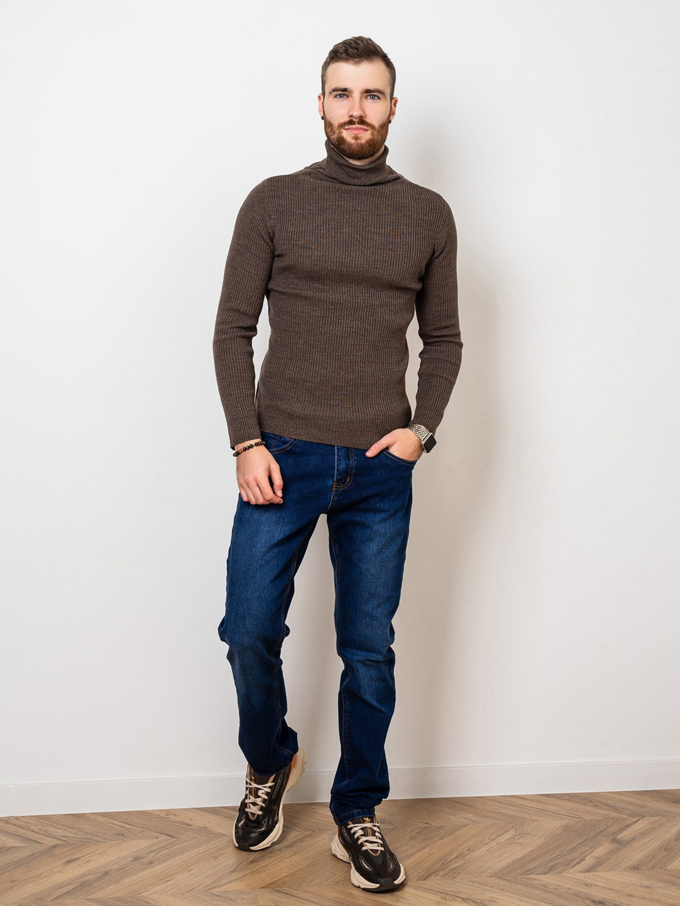 Водолазка ISSA Plus модель GN4-58_brown Водолазка ISSA Plus модель GN4-58_brown Фото