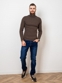 Водолазка ISSA Plus модель GN4-58_brown Водолазка ISSA Plus модель GN4-58_brown Фото