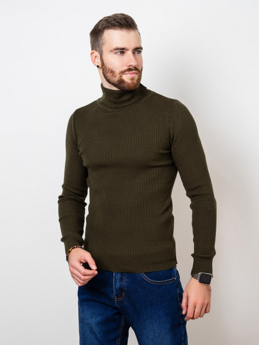 Свитер ISSA Plus модель GN4-58_khaki Фото