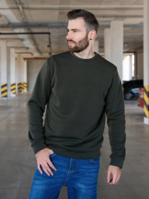 Світшот ISSA Plus Модель GN-458_khaki Фото