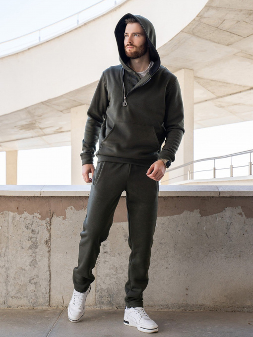 Спортивный костюм ISSA Plus модель GN-459_khaki Фото