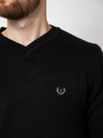 Джемпер ISSA Plus модель GN4-61_black Джемпер ISSA Plus модель GN4-61_black Фото