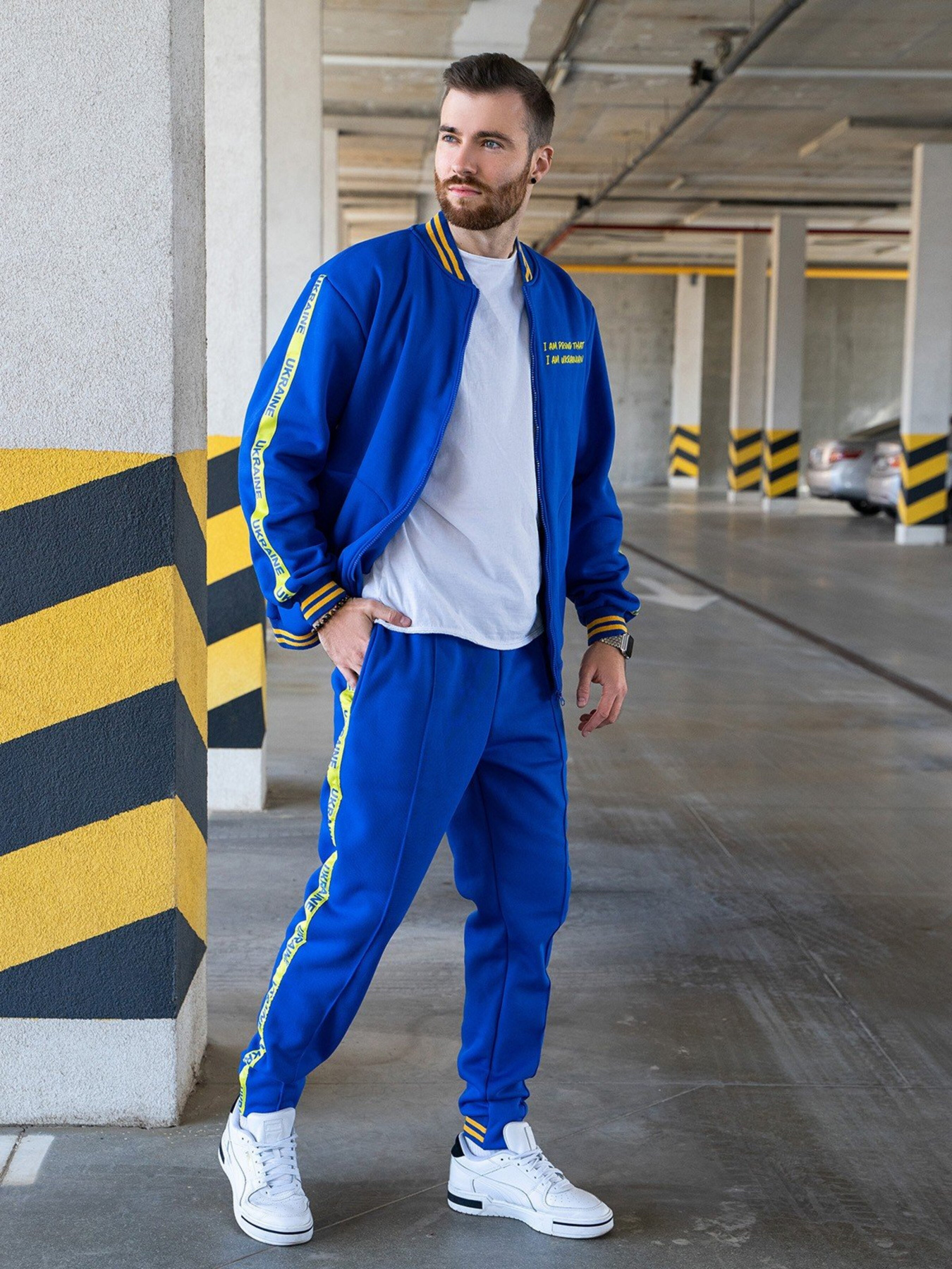 Спортивний костюм ISSA Plus модель GN-461_electrician Фото