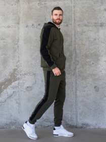 Спортивний костюм ISSA Plus модель GN-462_khaki Фото