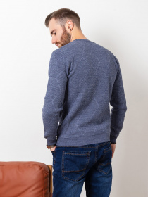 Джемпер ISSA Plus модель GN4-63_blue Джемпер ISSA Plus модель GN4-63_blue Фото