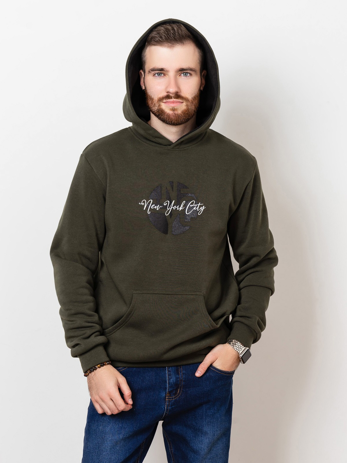 Худи ISSA Plus модель GN-463_khaki Фото