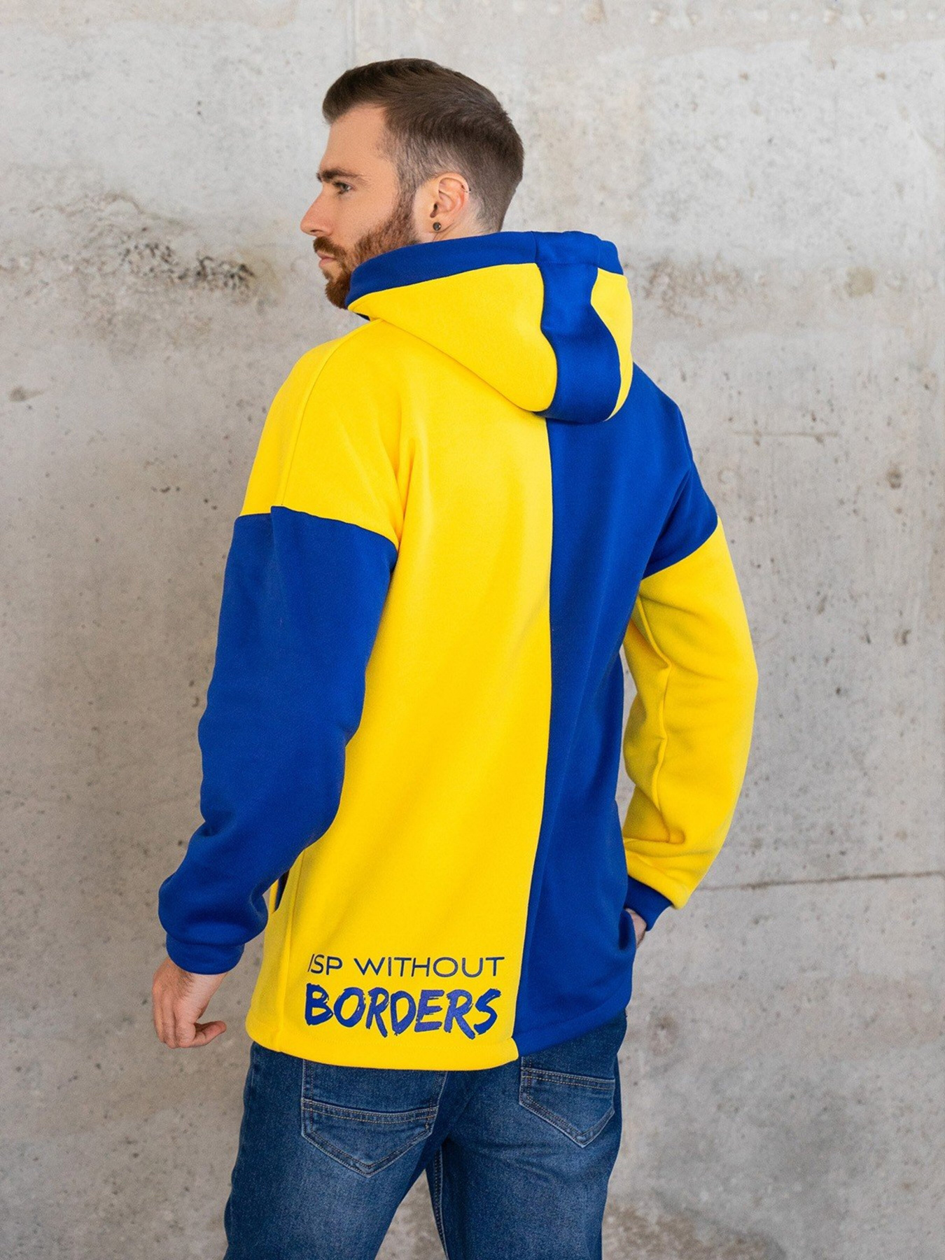 Худи ISSA Plus модель GN-464_yellowblue Фото