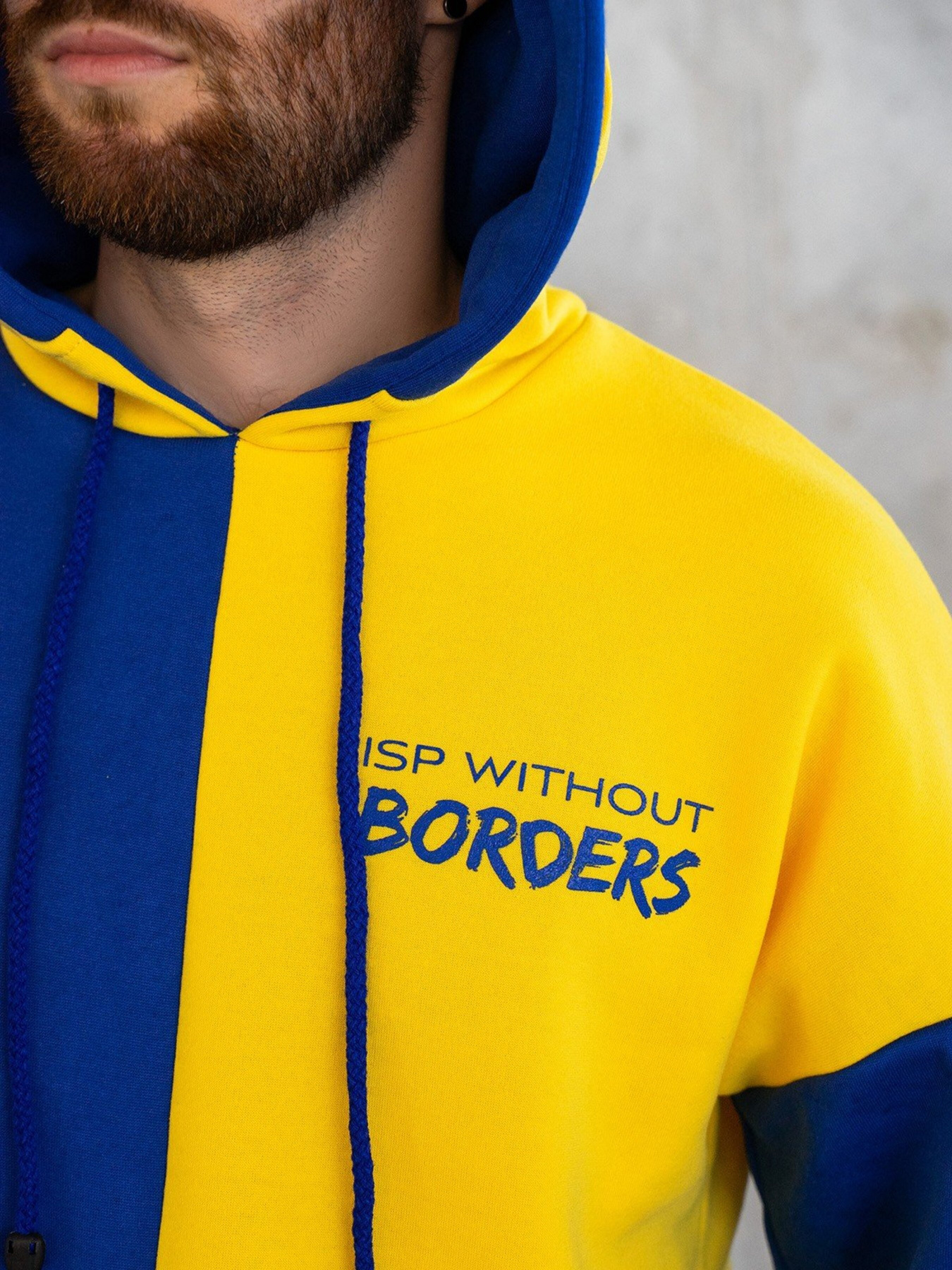 Худи ISSA Plus модель GN-464_yellowblue Фото