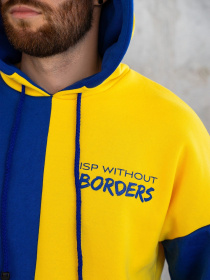 Худи ISSA Plus модель GN-464_yellowblue Фото