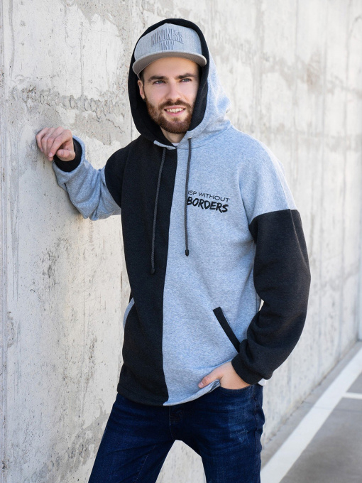 Худі ISSA Plus модель GN-464_darkgreygrey Фото