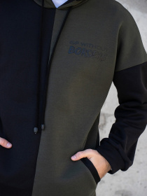 Худи ISSA Plus модель GN-464_khakiblack Фото