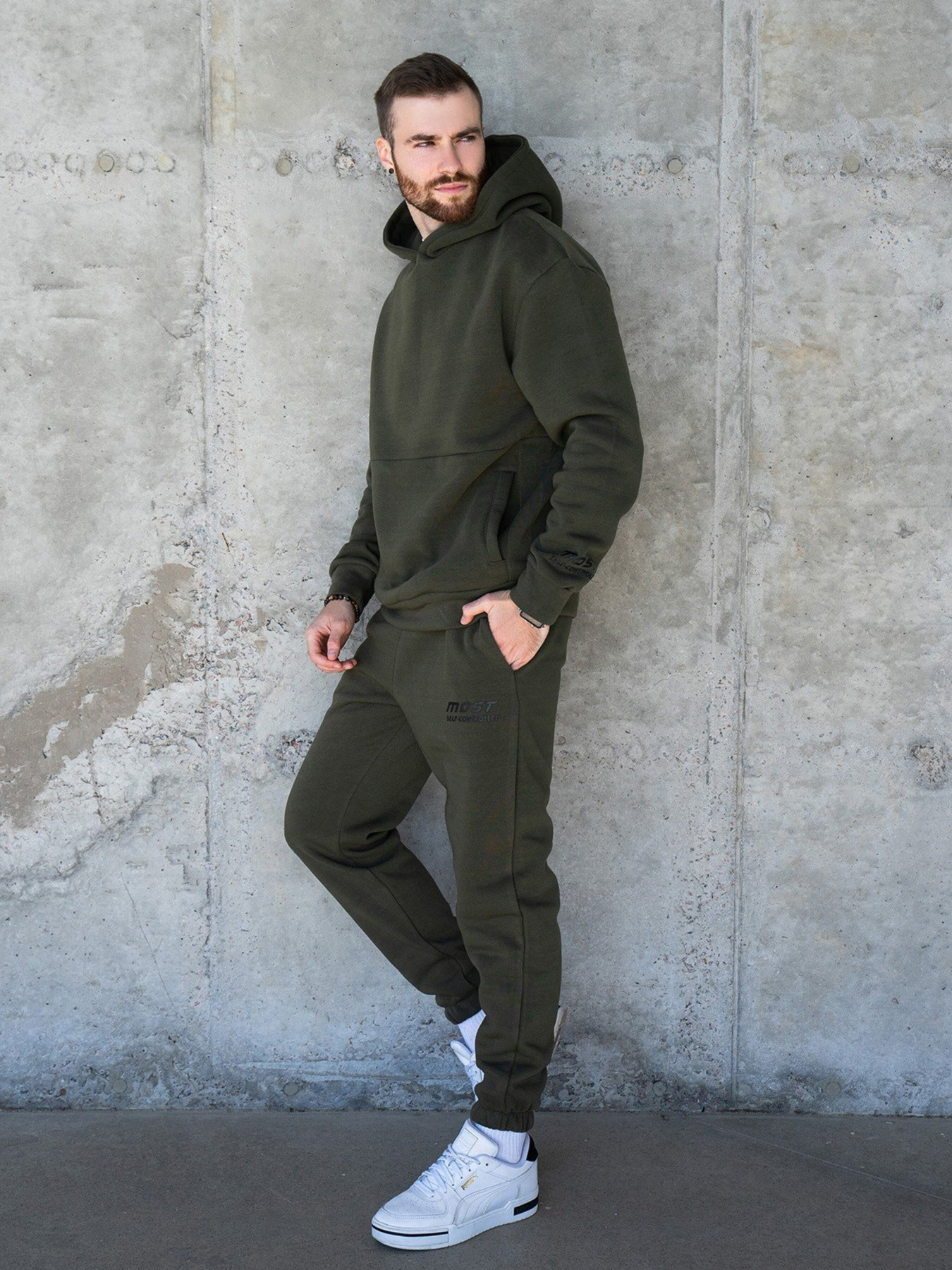 Спортивний костюм ISSA Plus модель GN-467_khaki Фото