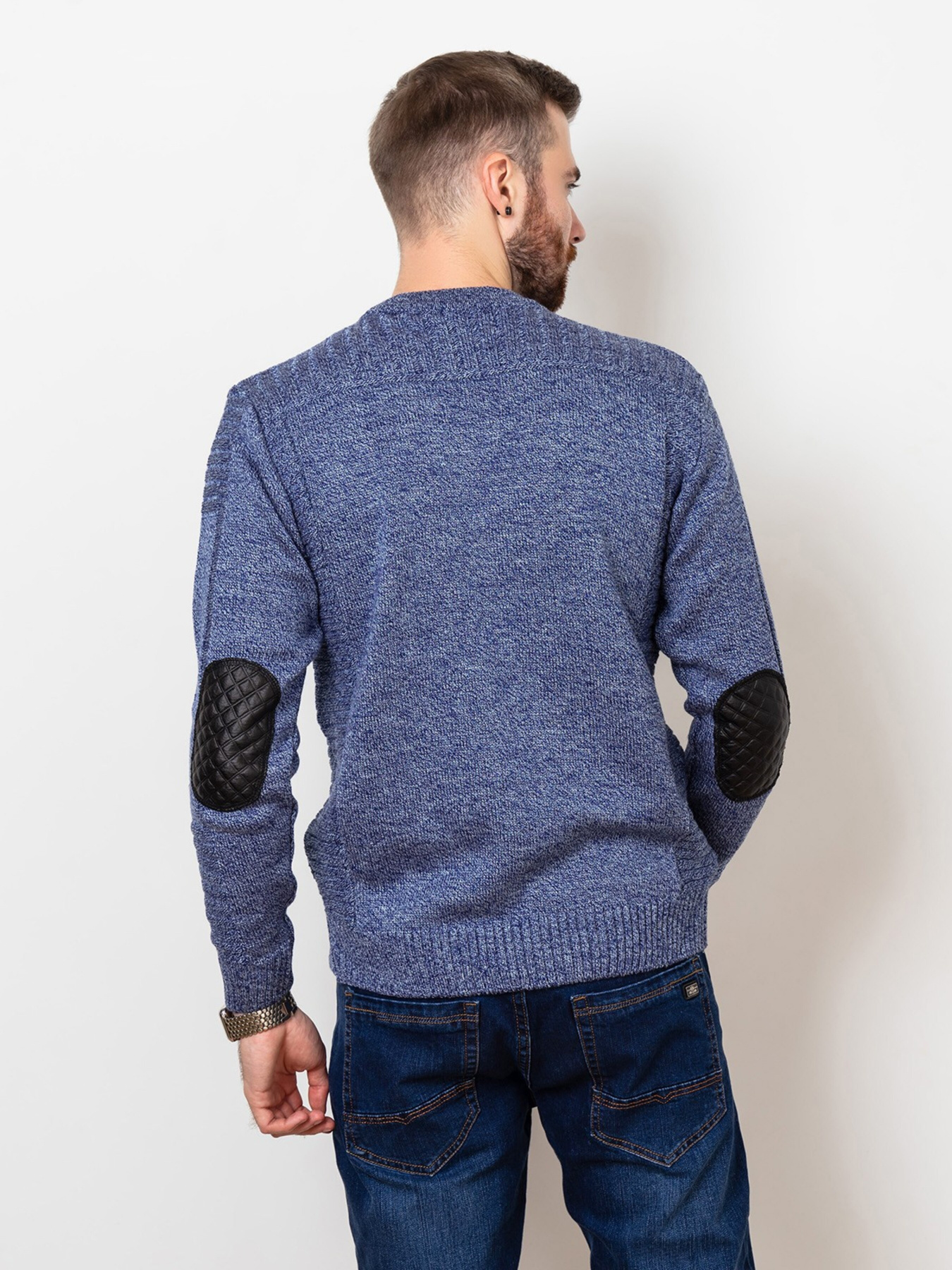 Свитер ISSA Plus модель GN4-68_blue Свитер ISSA Plus модель GN4-68_blue Фото