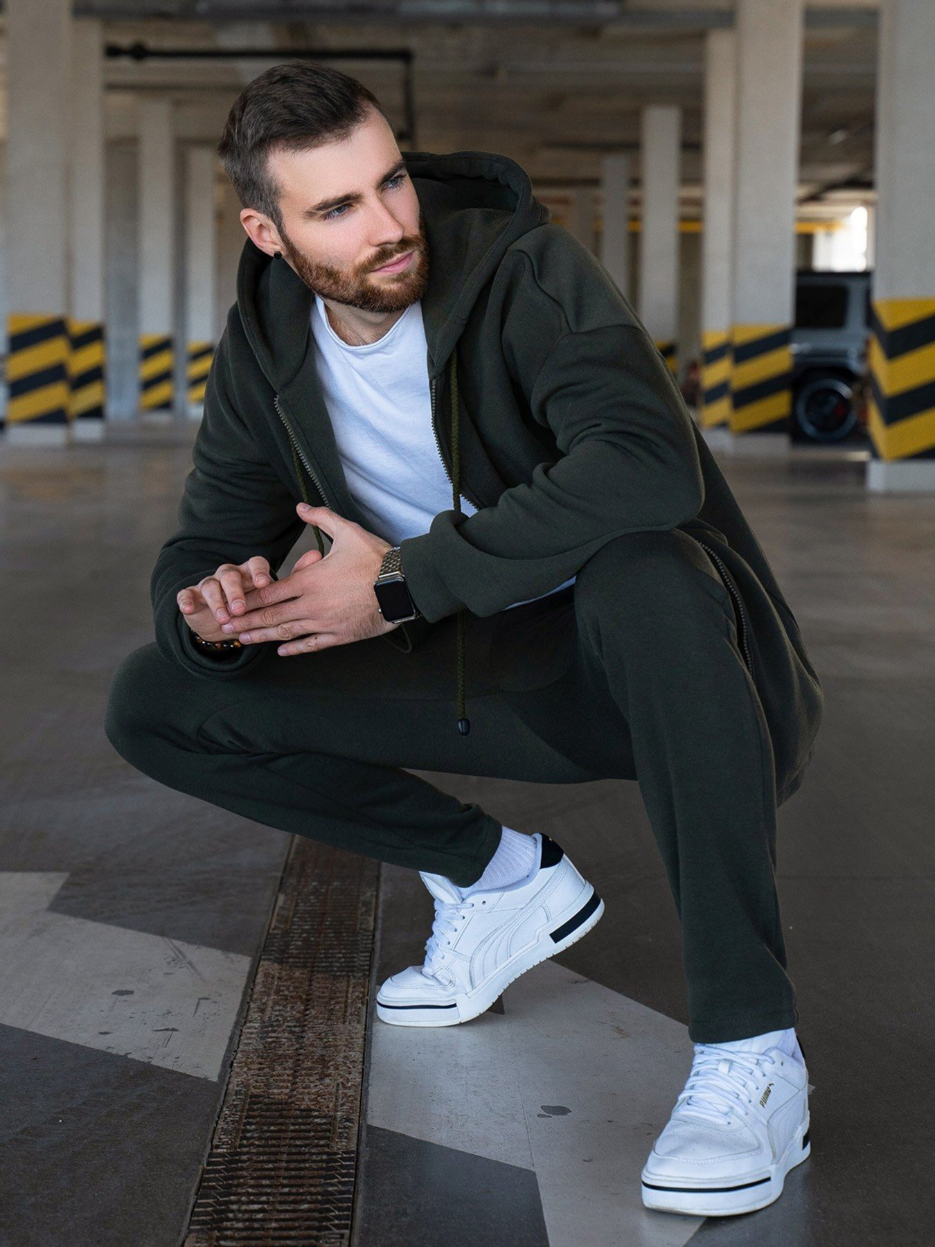 Спортивний костюм ISSA Plus модель GN-468_khaki Фото