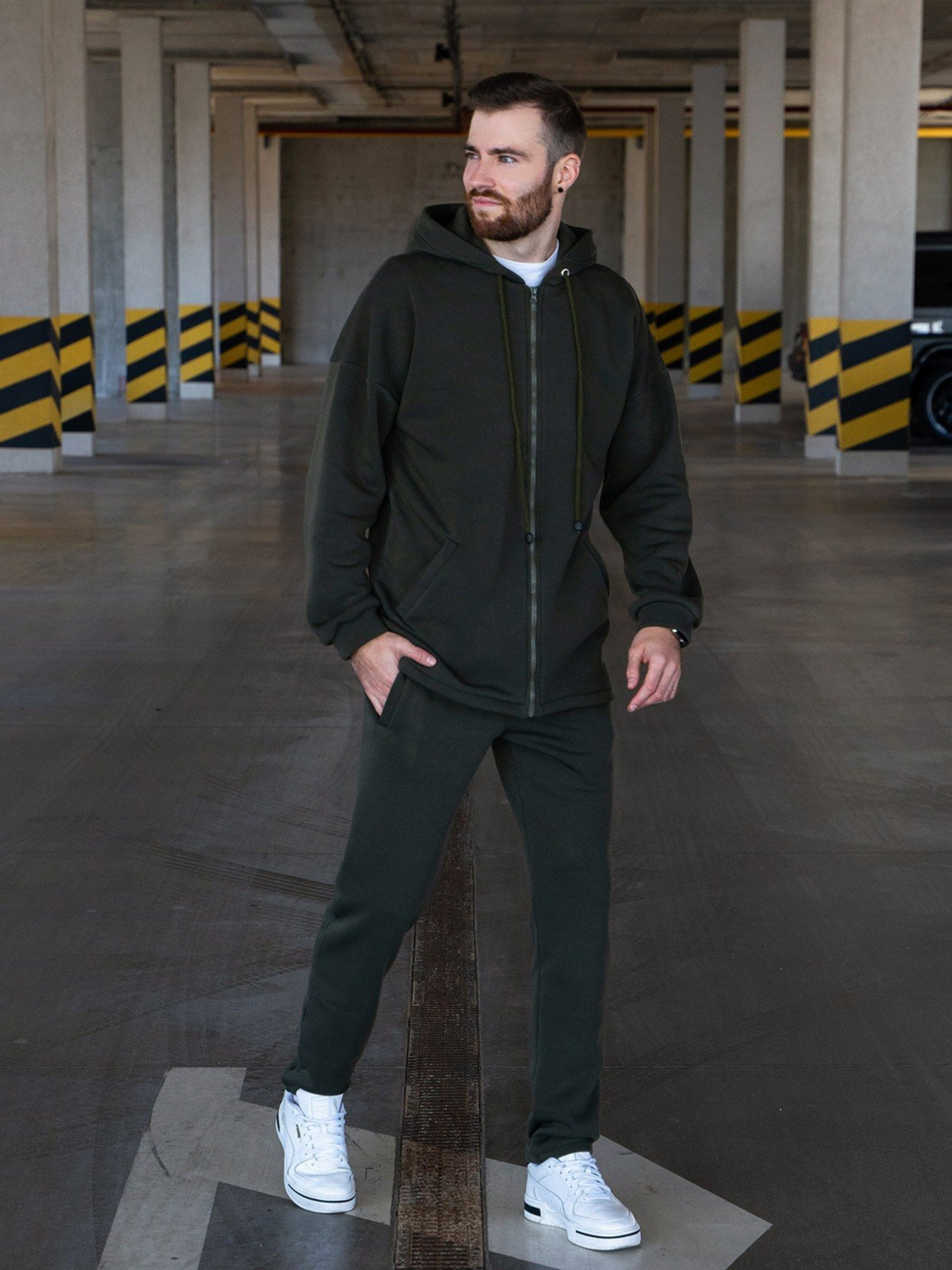 Спортивний костюм ISSA Plus модель GN-468_khaki Спортивний костюм ISSA Plus модель GN-468_khaki Фото