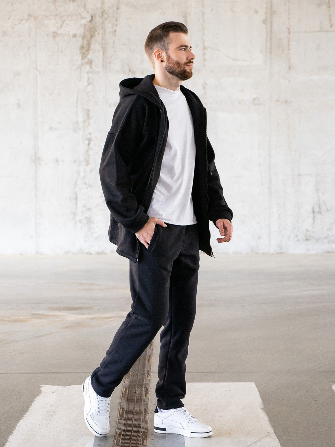 Спортивний костюм ISSA Plus модель GN-468_black Спортивний костюм ISSA Plus модель GN-468_black Фото