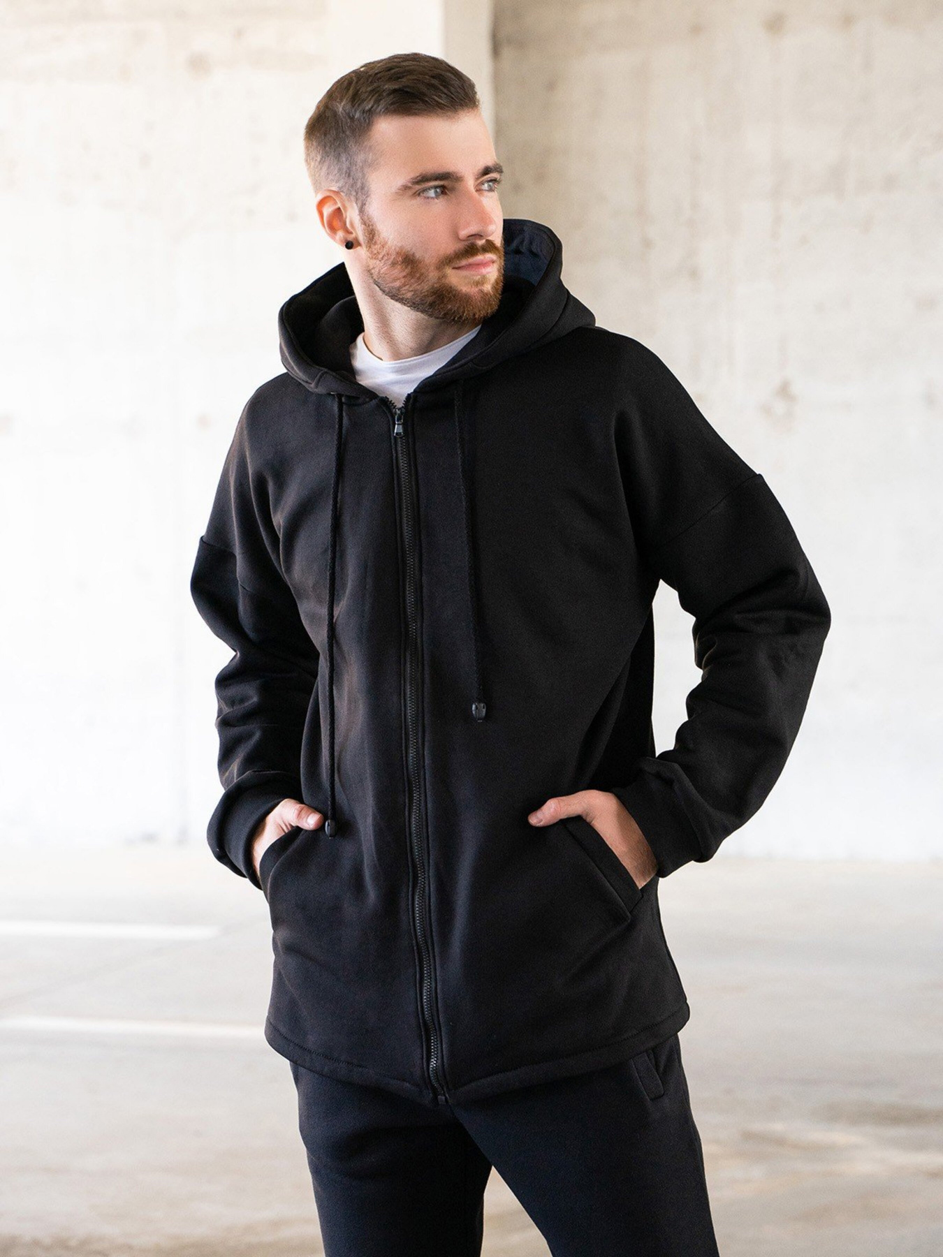 Спортивний костюм ISSA Plus модель GN-468_black Спортивний костюм ISSA Plus модель GN-468_black Фото