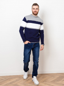 Джемпер ISSA Plus модель GN4-70_greyblue Фото