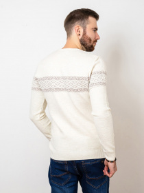 Джемпер ISSA Plus модель GN4-75_milky Фото