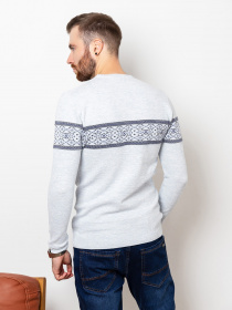 Свитер ISSA Plus модель GN4-76_lightblue Фото