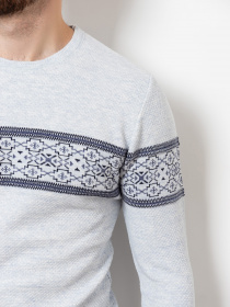 Свитер ISSA Plus модель GN4-76_lightblue Фото